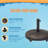 Frizzleburg 50 Lb. Resin Free Standing Umbrella Base with Wheels