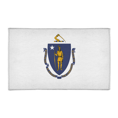 Tapis blanc cassé de chenille du massachusetts