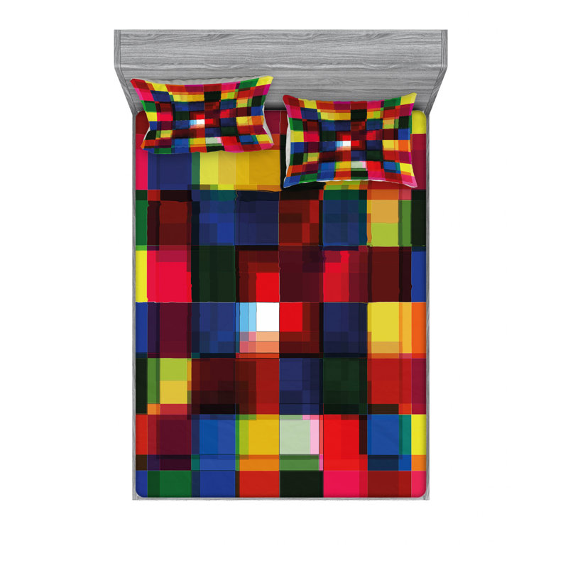 Ensemble de draps en demi-teinte, Ensemble de draps pour lit double avec un drap-hou