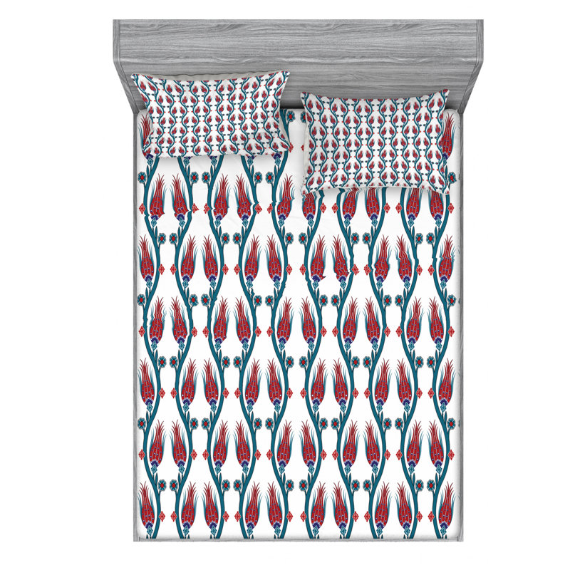Microfiber Sheet Set, Queen Sheet Set with Fitted Sheet