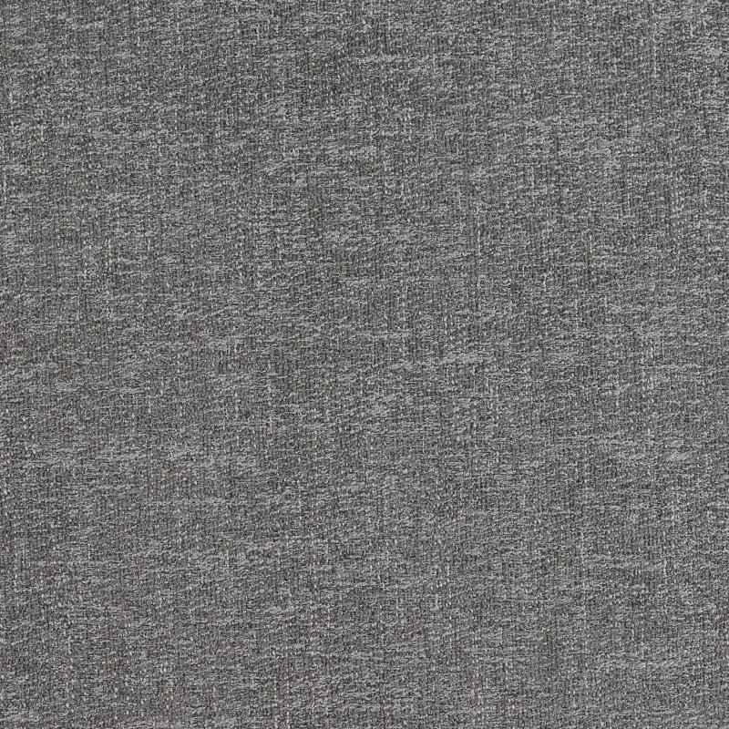 Chaise Sectional, Right Hand Facing, Gray Polyester