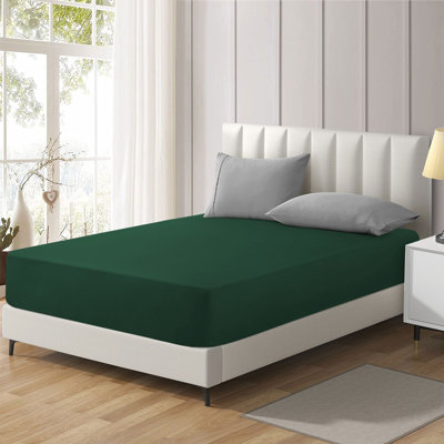 Brushed Microfiber 40cm Deep Fitted Bed Sheet