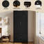 Armoire 2 portes avec 2 grands tiroirs et tringle-340688324