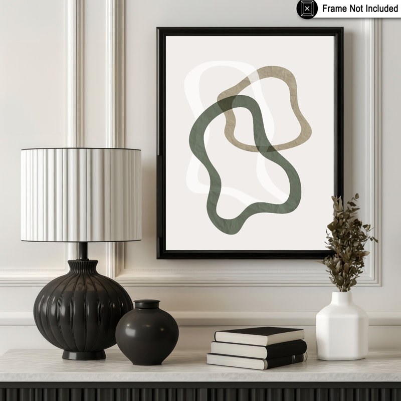 Cercles abstraits, Unframed, Poster, 12"H x 16"W