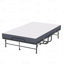 Lit simple, grand lit pliant de 75 po x 46 po pour les personnes de grande taille, lit escamotable extra long et large avec mousse à mémoire de forme de 5 po, lit d'invité robuste d'une capacité de 450 lb, lit portable spacieux