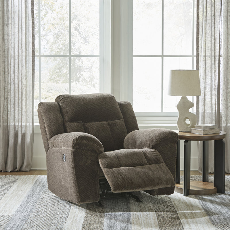 Canapé inclinable et fauteuil inclinable Frohn, Brun