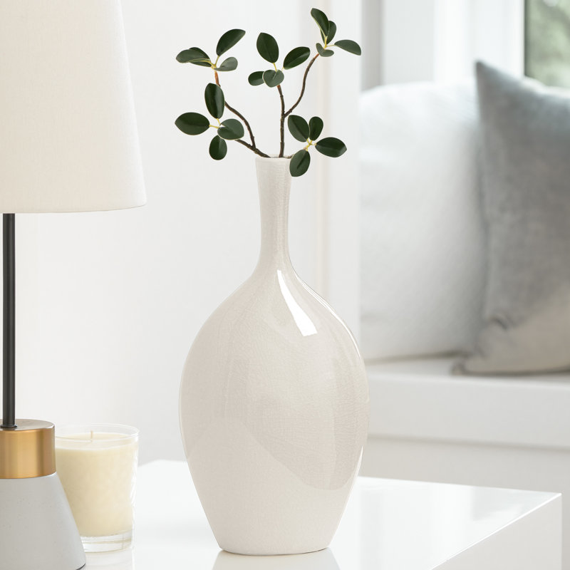 Vase de table 12 po , H 12,25 po x l 6 po x P 4 po