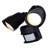 2 - Head LED Hardwired Dusk to Dawn Outdoor Security Spotlight with Motion Sensor