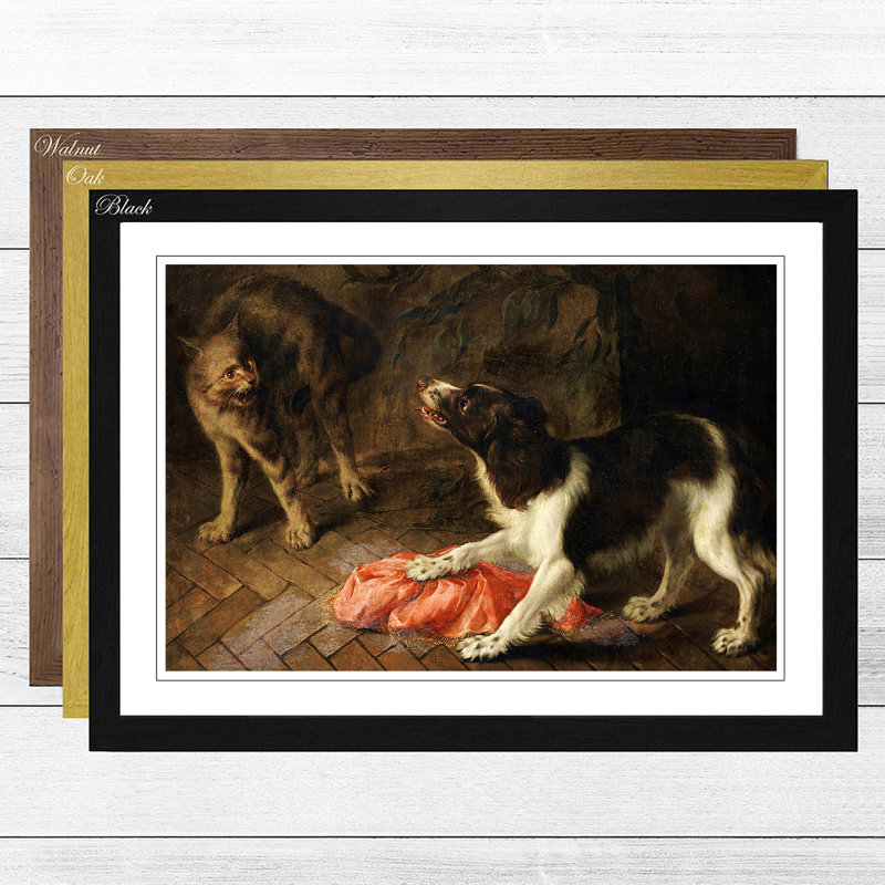 Abraham Hondius - Single Picture Frame Print, Oak