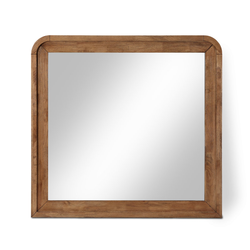 Ishaque Arch Wall Mirror, Walnut