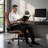 Faux Leather Mid Back Executive Office Chair-286504230