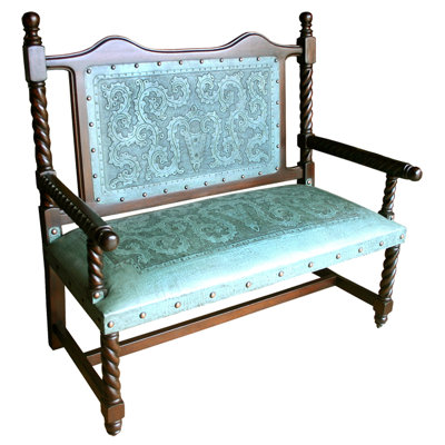 Colonial Leather Bench