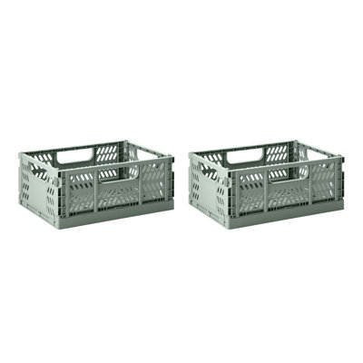 3 Sprouts - Recycled Plastic Crates - Pack of 2 - Medium