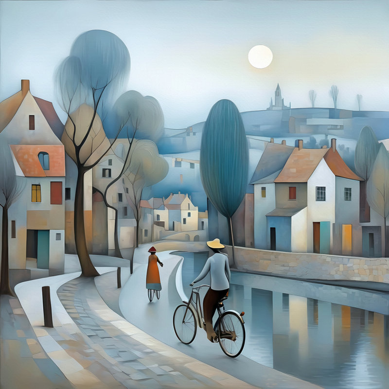 Ride In The Moonlight, H 24 po x l 24 po
