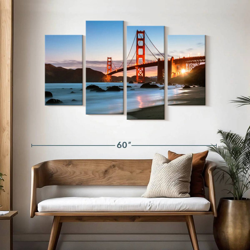 Lilie Daybreak At Golden Gate, 32" H x 52" W