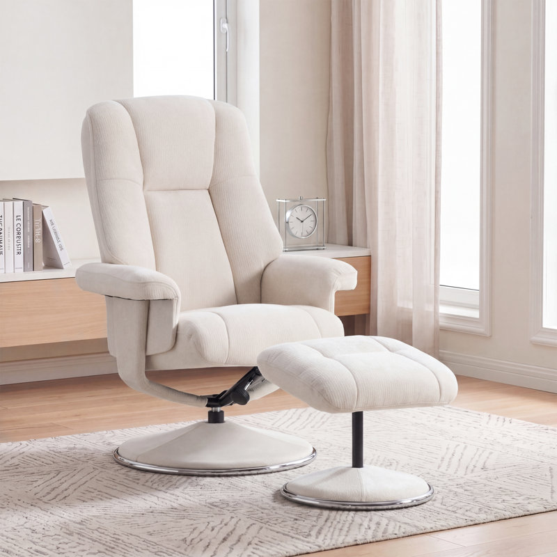 78cm Wide Chenille Swivel, Beige
