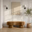 Banc rembourré en velours Zenna Saddle-1821666963