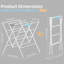 Foldable Clothes Drying Rack with Sock Clips-88669155