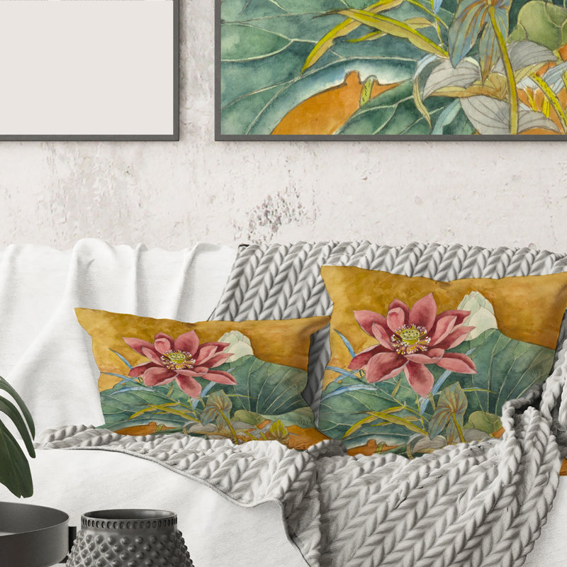 Floral Throw Pillow