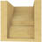 6"W x 6"D x 6"H Ridgewood Rough Cedar Woodgrain TimberThane Corbel, Primed Tan-88290230