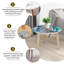 Ensemble de 2 tables basses gigognes Triangle