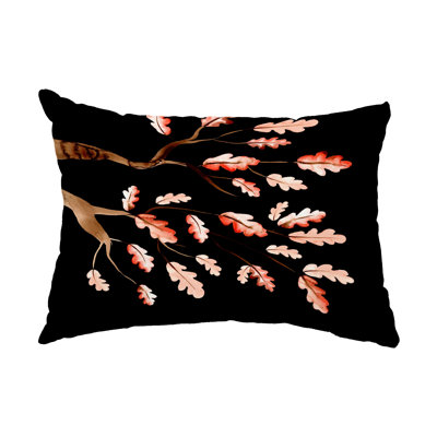 Floral Outdoor Reversible Throw Pillow