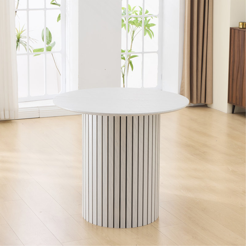 Table de salle à manger moderne en bambou et contreplaqué - Conception élégante pour la vie contemporaine