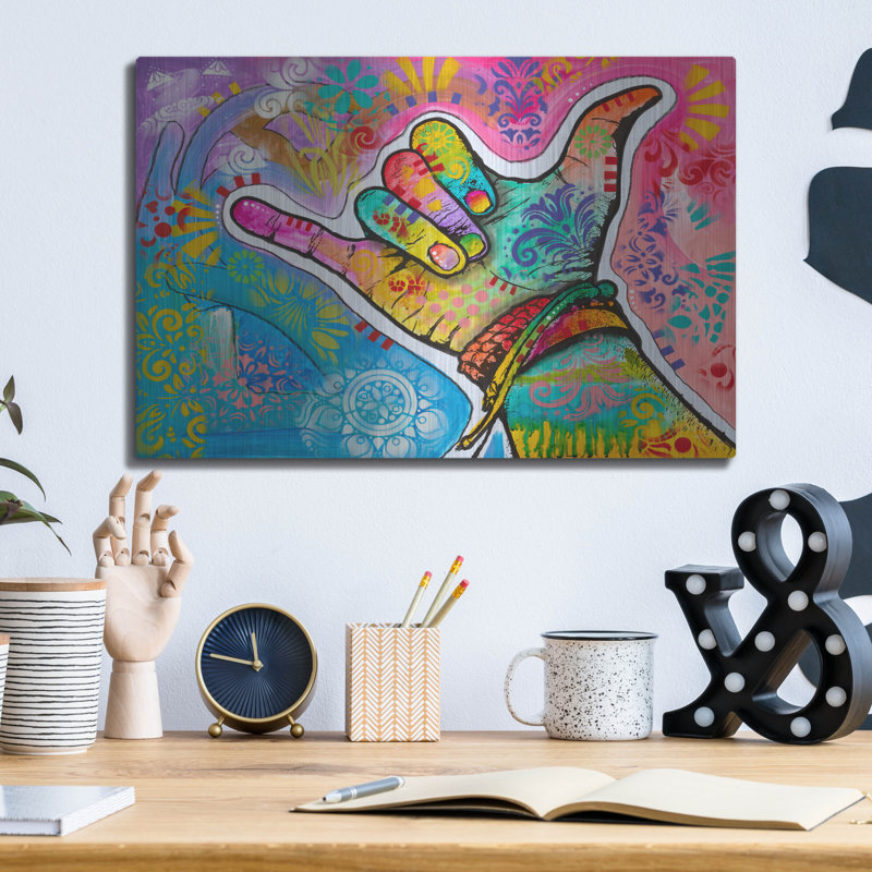 Art mural en métal «Radical» par Dean Russo Lark Manor ™, H 12 po x l 16 po