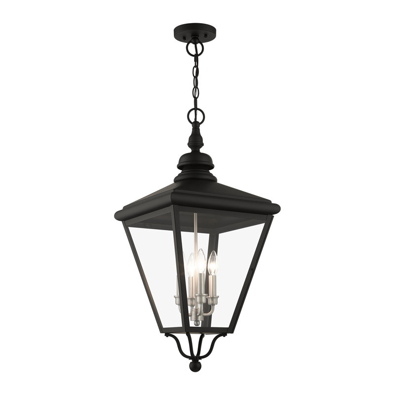 Lanterne suspendue d'extérieur 4 lumières, Noir