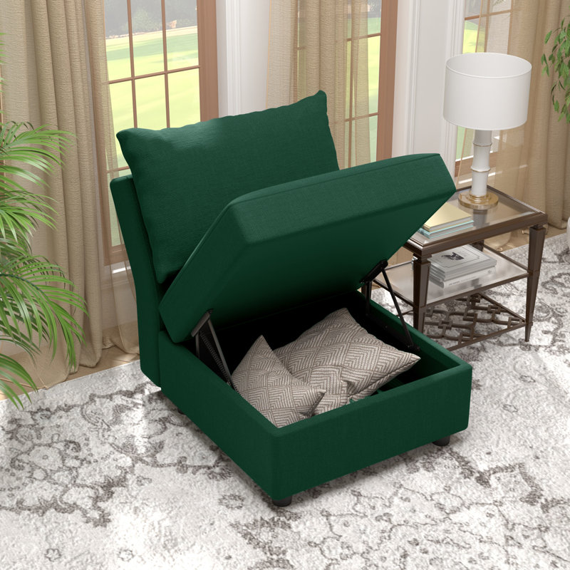 Canapé modulaire rembourré BOX MODULE STO SOFA, Vert forêt