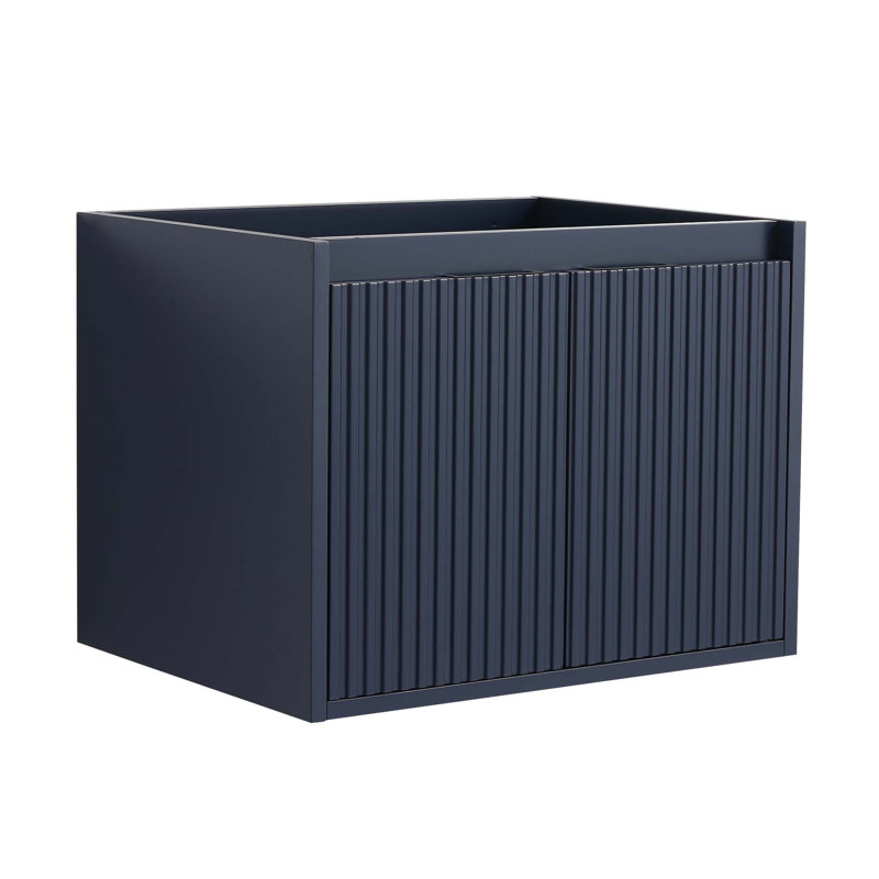Meuble-lavabo à fermeture en douceur avec lavabo, 24 po pour petite salle de bain - sans le lavabo