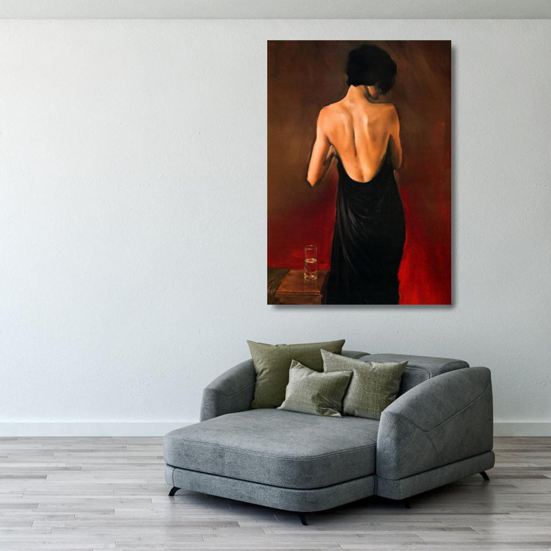Black Drape, 40" H x 28" W