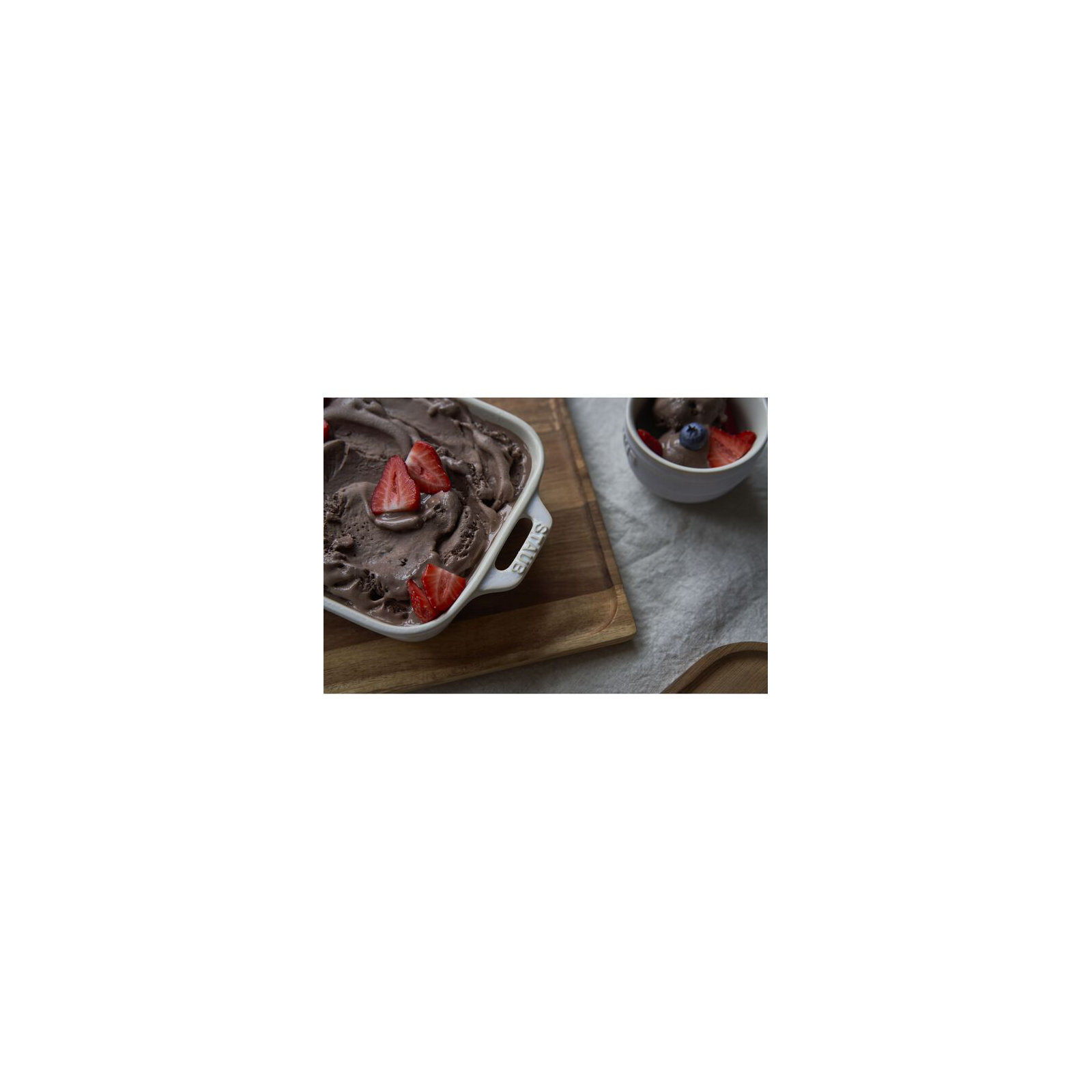 Ceramique Rectangular Baking Dish Set 2 Piece, Rustic Ivory