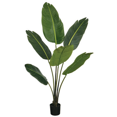 50'' Faux Banana Leaf Plant in Pot