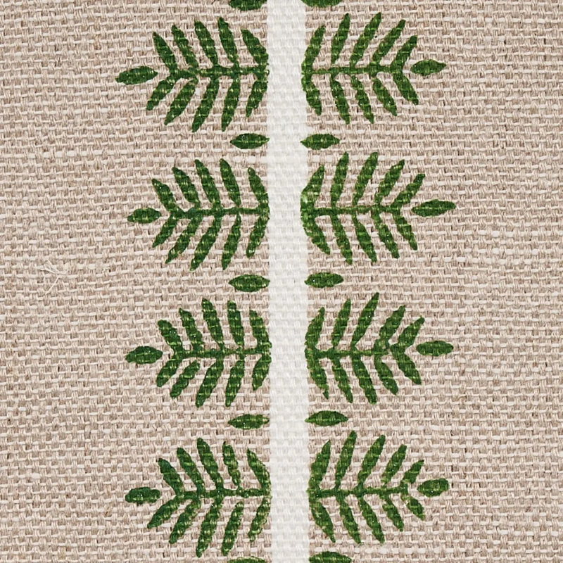 Alva Hand Block Print Fabric, Green