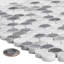 Indigo 0.8 in. x 0.8 in. Polished Marble Tile-51974745