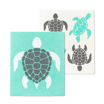 Set Of 2 Sea Turtles Dishcloth