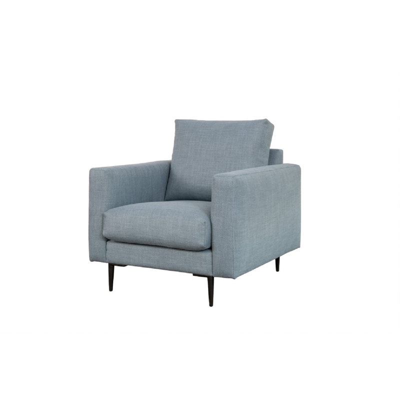 Woodley Upholstered Armchair, Blue