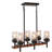 6-light Industrial Farmhouse Linear Pendant Light