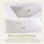 Meuble-lavabo double mural 72 po avec plateau en résine intégré blanc-1246393502