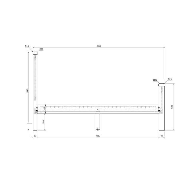Ashlyn Bed, Double (4'6)