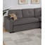Canapé modulaire convertible en frêne noir Dorris