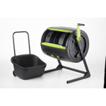 2 Stage Maze 65 Gal. Tumbler Composter with Cart