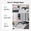 Euhomie 33 lb Comptoir de machine à glaçons Daily Nugget