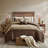 7 Piece Faux Suede Comforter Set