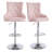 Markfrancis Swivel Upholstered Adjustable Height Counter Stool with Metal Frame-853017245