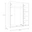 Temirlan 3 Door Manufactured Wood Wardrobe