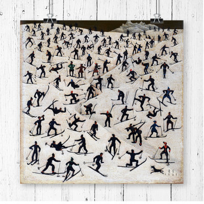 Franz Sedlacek Skiers - Wall Art