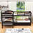  Donyale Twin over Twin and Twin L-Shaped Bunk BedWood Bunk Bed With Trundle-1506701772