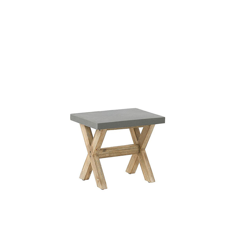 Valladares 4 - Person Acacia Wood Patio Dining Set with Square Table , Cushions Included